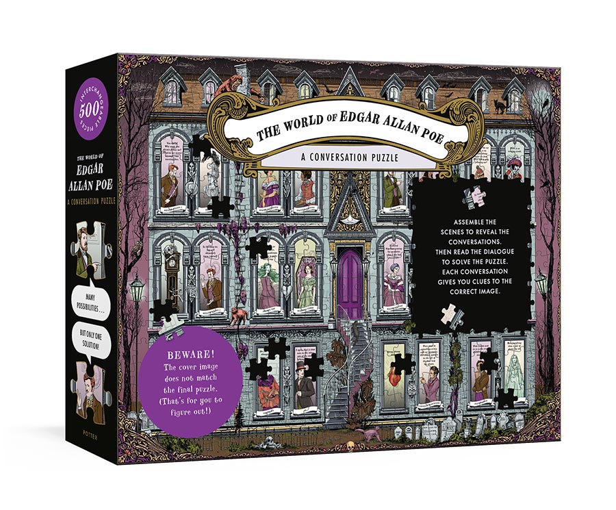 World Of Edgar Allan Poe A Conversation Puzzle 500-Piece Puzzle