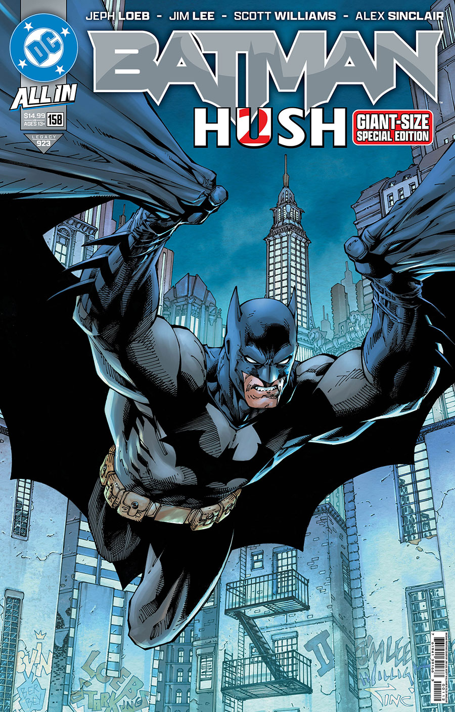 Batman Giant Sized Special Edition Vol 3 #158 Cover C 2nd Ptg A Jim Lee Recolored Variant Cover (DC All In)(Hush 2 Part 1)