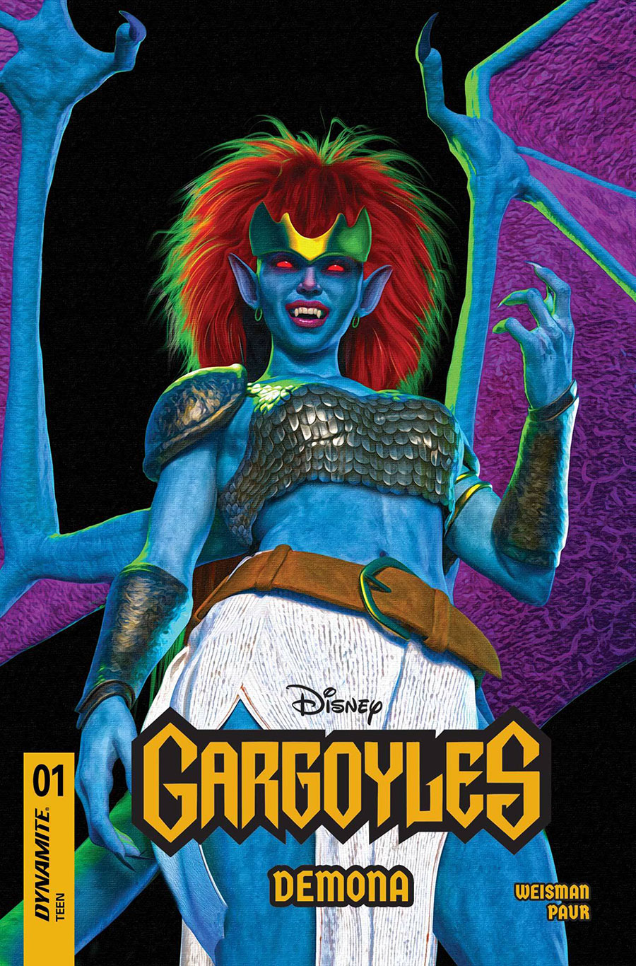 Gargoyles Demona #1 Cover S Variant Mark Spears Black Background Cover