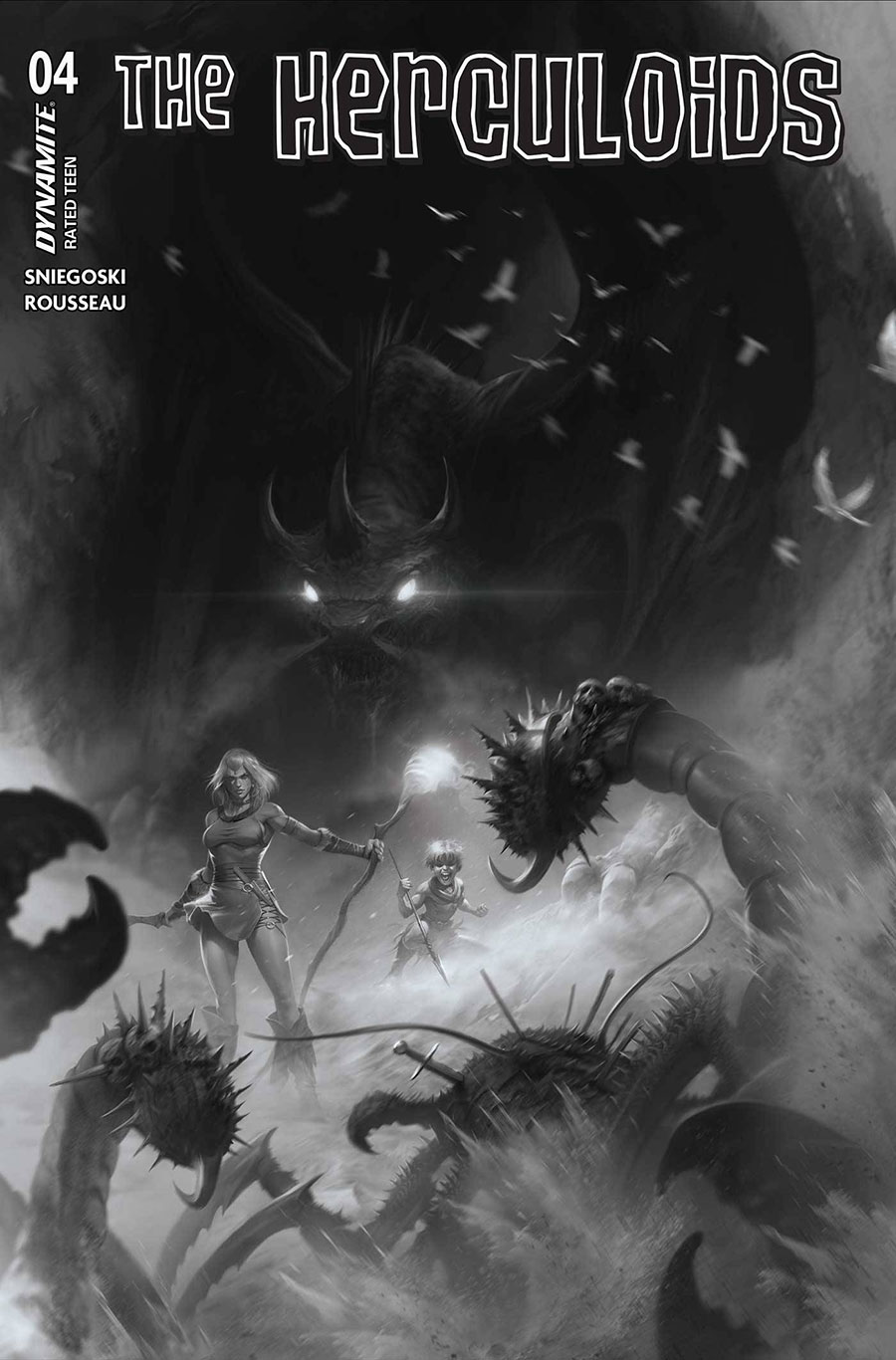Herculoids #4 Cover L Incentive Francesco Mattina Black & White Cover