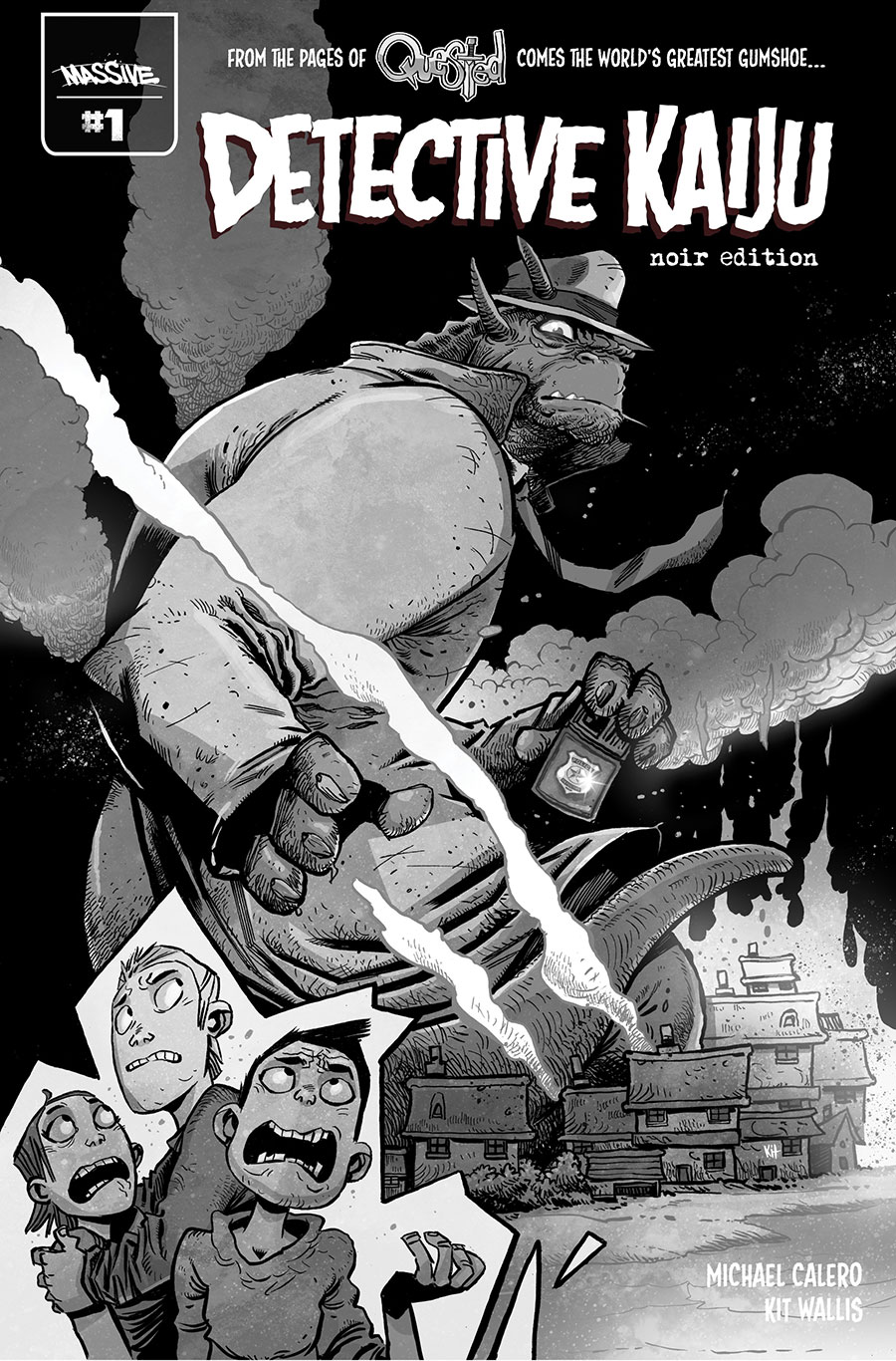 Detective Kaiju #1 Cover G Variant Limited Kit Wallis Noir Edition Lunar Exclusive Cover