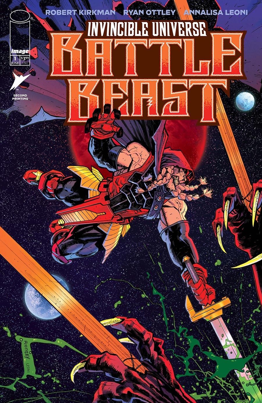 Invincible Universe Battle Beast #1 Cover L 2nd Ptg A Ryan Ottley Variant Cover