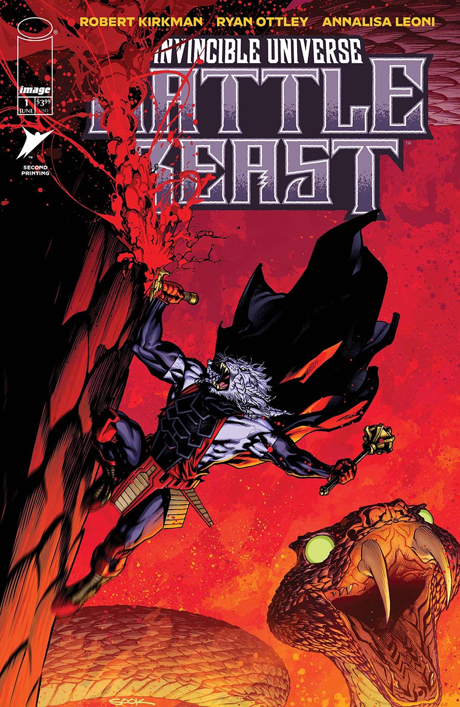 Invincible Universe Battle Beast #1 Cover N 2nd Ptg C Ryan Sook Variant Cover