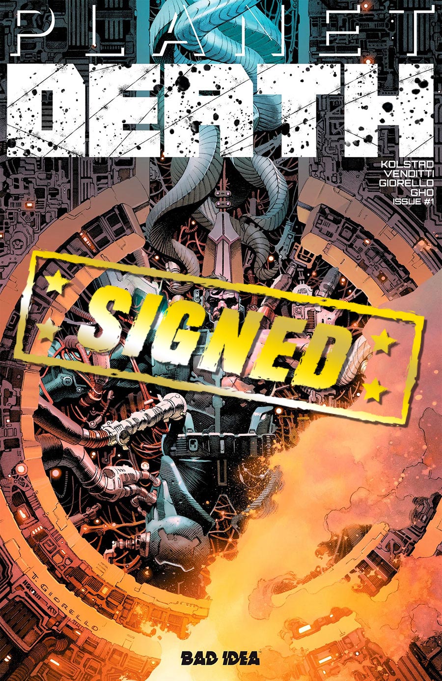 Planet Death #1 Cover H Regular Tomas Giorello Cover Signed By Robert Venditti