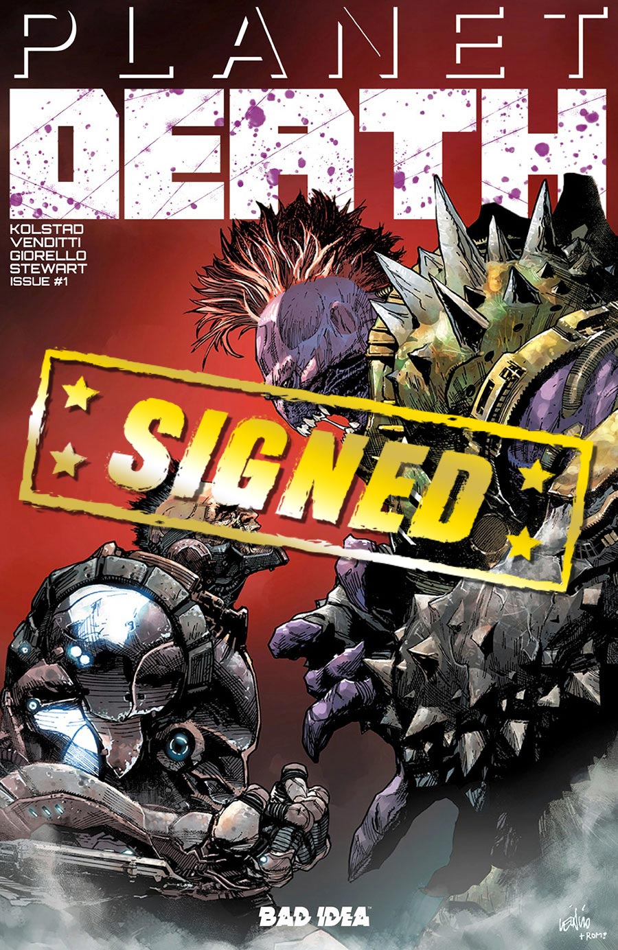 Planet Death #1 Cover I Variant Leinil Francis Yu Cover Signed By Robert Venditti