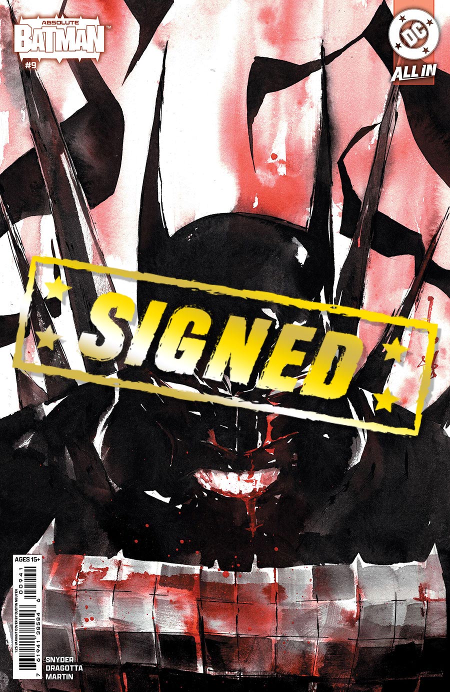 Absolute Batman #9 Cover K Incentive Dustin Nguyen Card Stock Variant Cover Signed By Scott Snyder (DC All In)