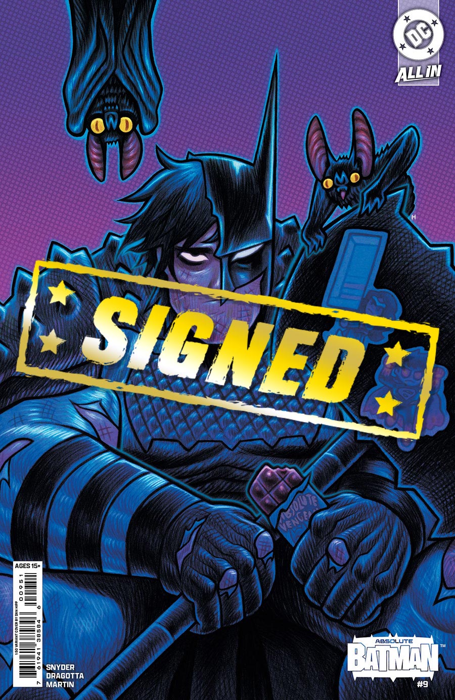 Absolute Batman #9 Cover L Incentive Dan Hipp Card Stock Variant Cover Signed By Scott Snyder (DC All In)