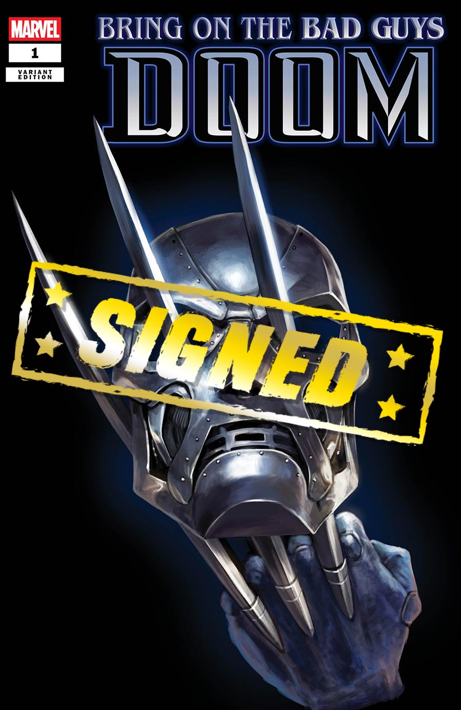 Bring On The Bad Guys Doom #1 (One Shot)  Midtown Exclusive Skan Variant Cover Signed By Marc Guggenheim