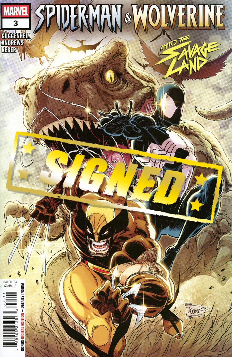 Spider-Man & Wolverine #3 Cover E Regular Kaare Andrews Cover Signed By Marc Guggenheim