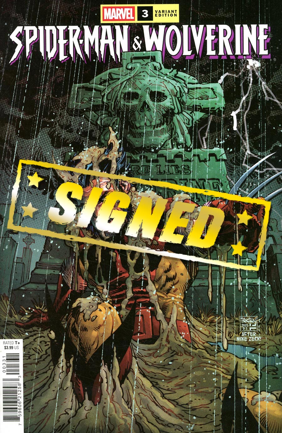 Spider-Man & Wolverine #3 Cover F Variant Dan Panosian Cover Signed By Marc Guggenheim