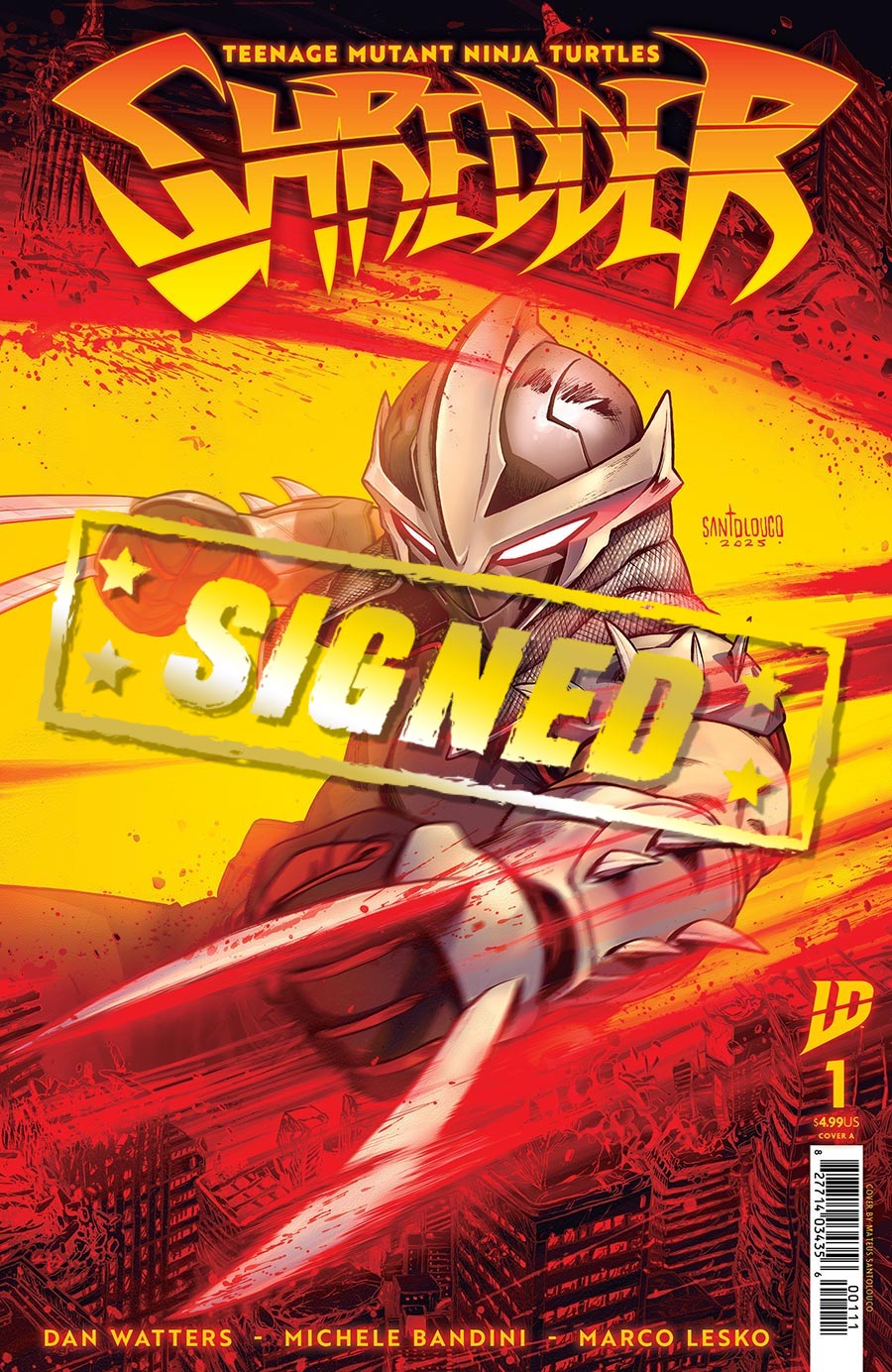 Teenage Mutant Ninja Turtles Shredder #1 Cover I Regular Mateus Santolouco Cover Signed By Dan Watters
