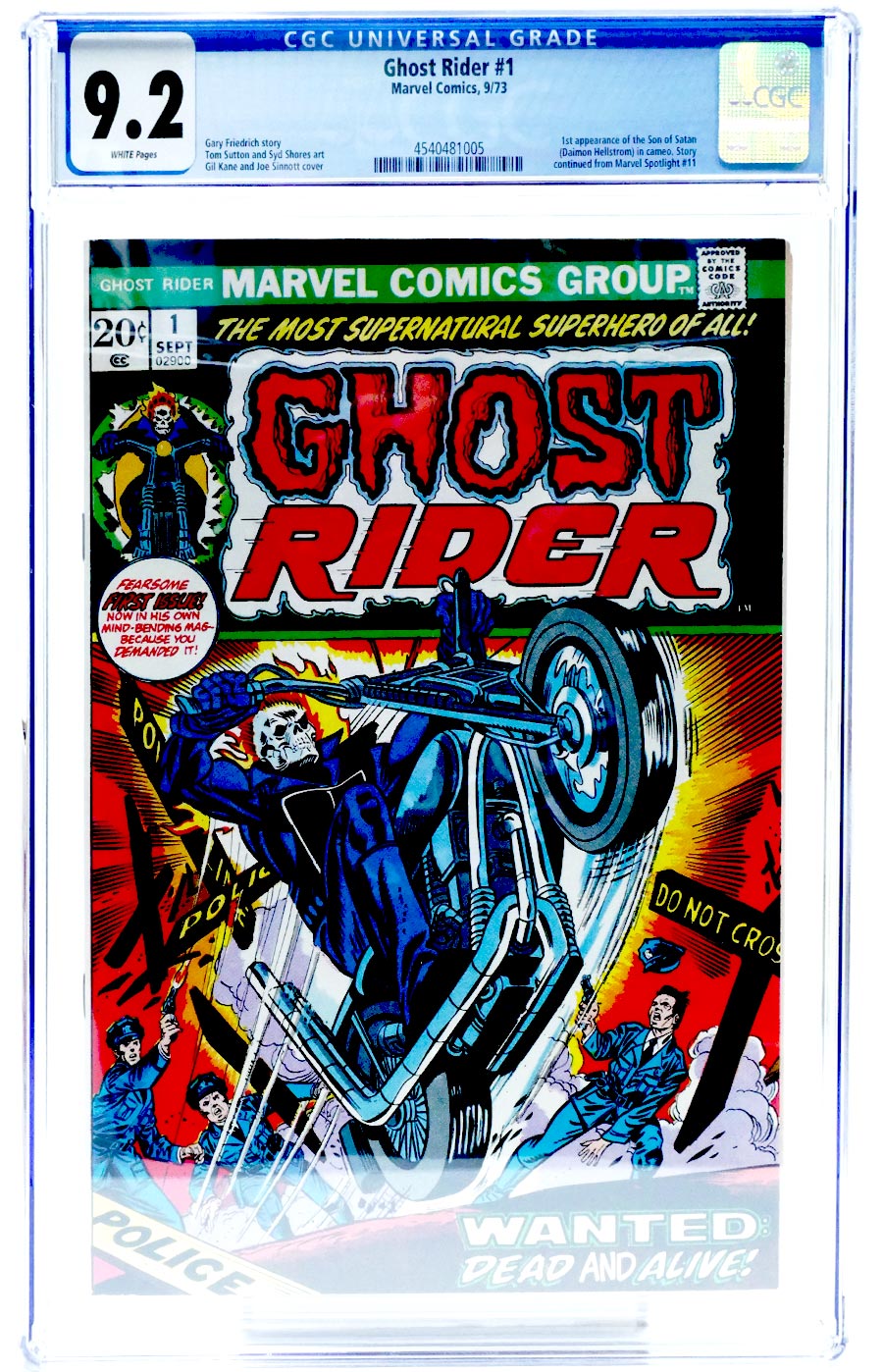 Ghost Rider #1 Cover B CGC 9.2