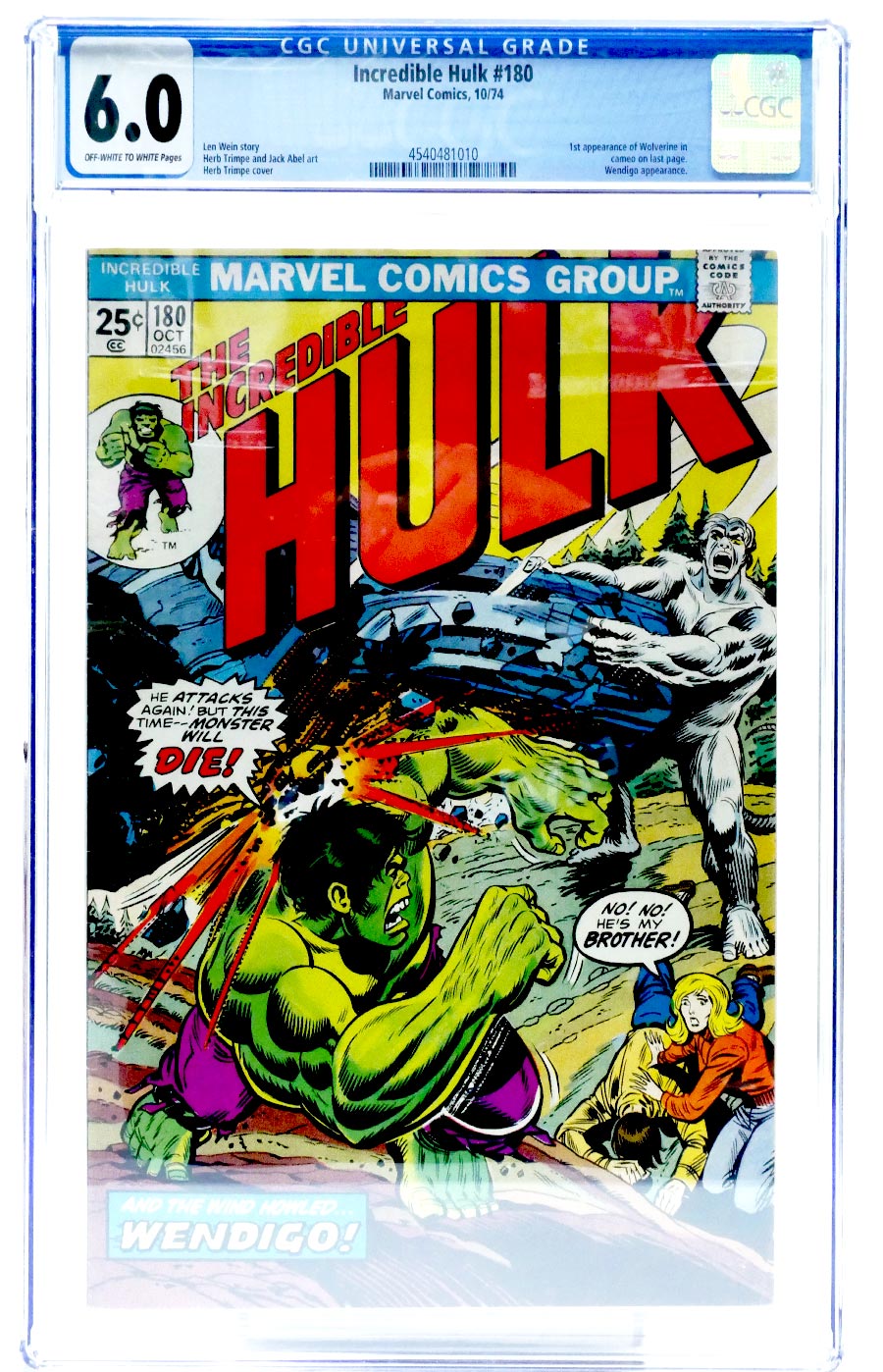 Incredible Hulk #180 Cover G CGC 6.0 Regular Edition