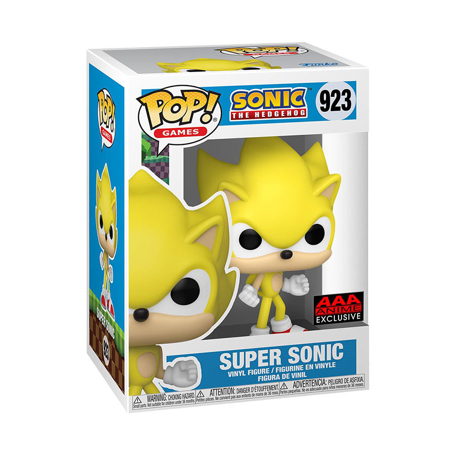 POP Sonic the Hedgehog Super Sonic AAA Anime Exclusive Vinyl Figure