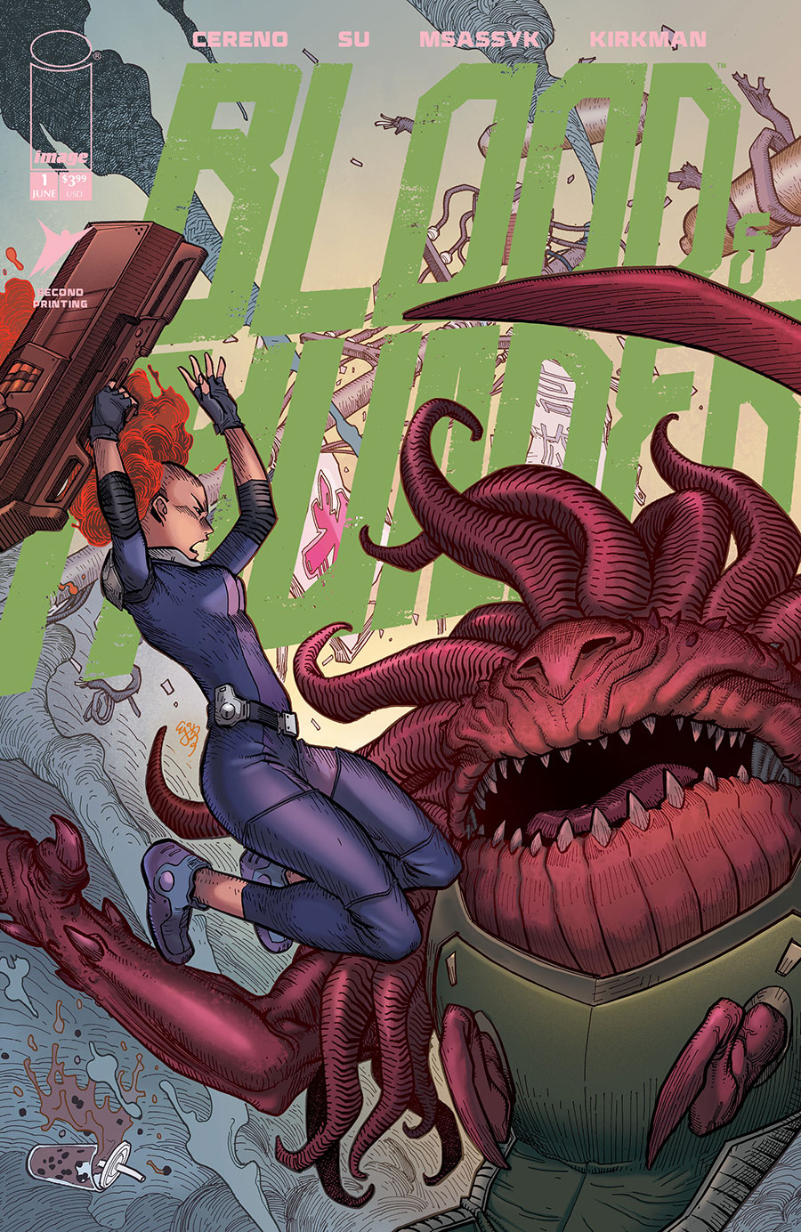 Blood & Thunder #1 Cover H 2nd Ptg B EJ Su & Msassyk Variant Cover