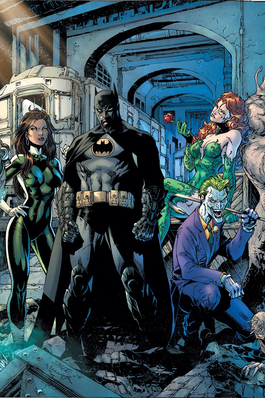 Batman Vol 3 #163 Cover A Regular Jim Lee & Scott Williams Batman Connecting Middle Alternate Color Cover (DC All In)(Hush 2 Part 6)