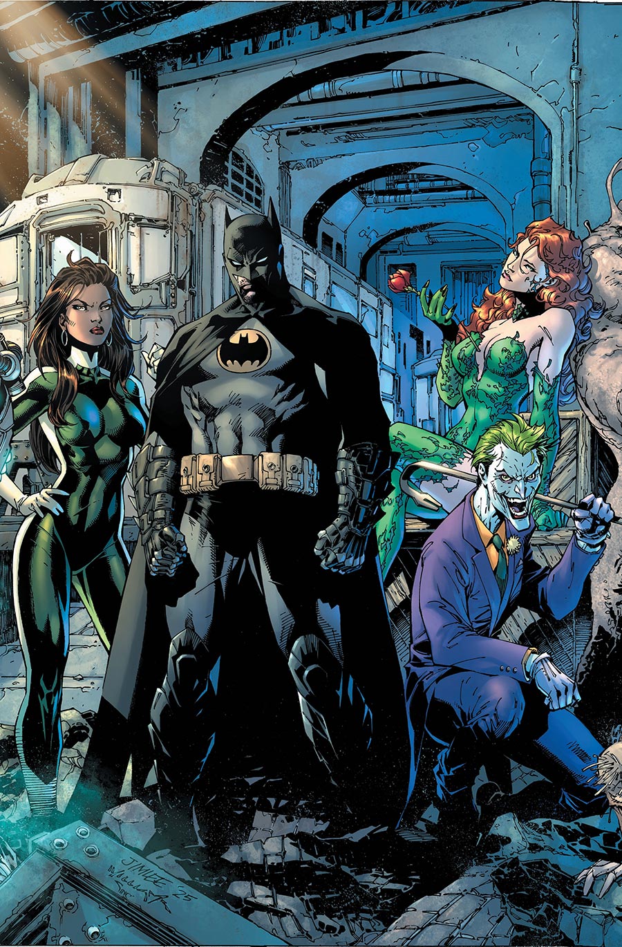 Batman Vol 3 #163 Cover B Variant Jim Lee & Scott Williams Batman Connecting Middle Card Stock Cover (DC All In)(Hush 2 Part 6)