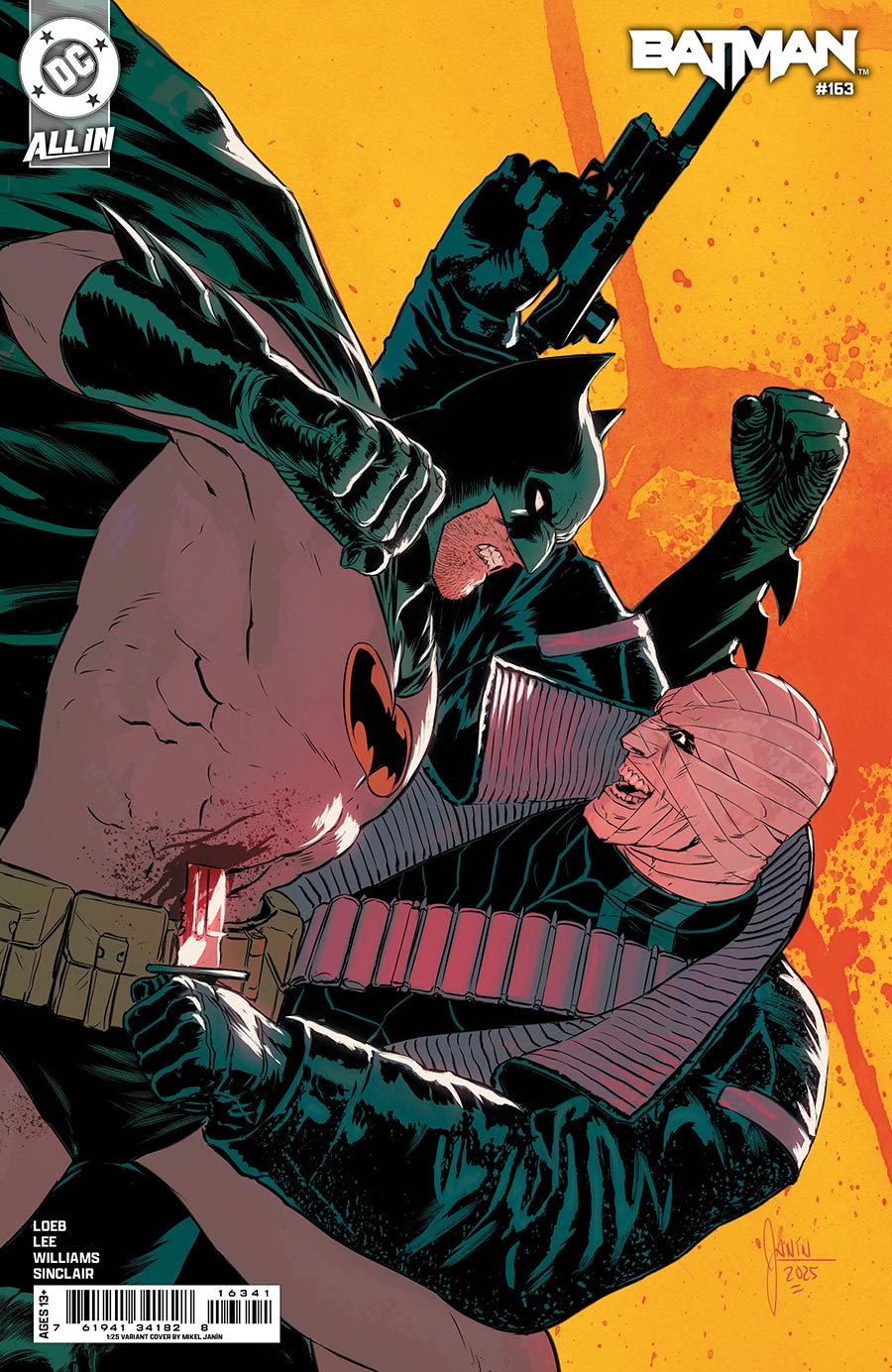 Batman Vol 3 #163 Cover N Incentive Mikel Janin Card Stock Variant Cover (DC All In)(Hush 2 Part 6)