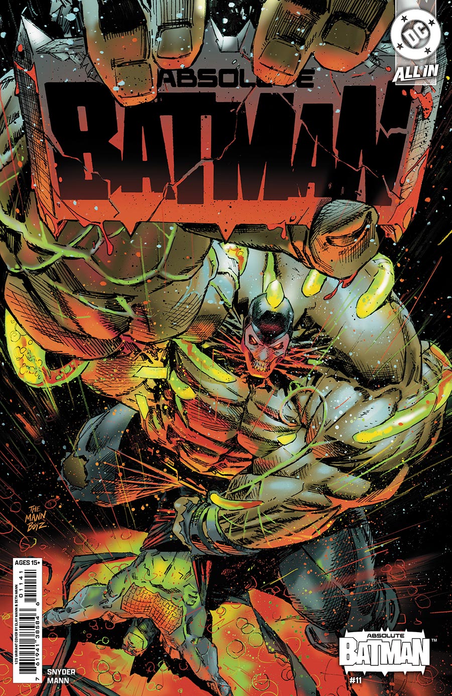 Absolute Batman #11 Cover D Incentive Clay Mann & Seth Mann Card Stock Variant Cover (DC All In)