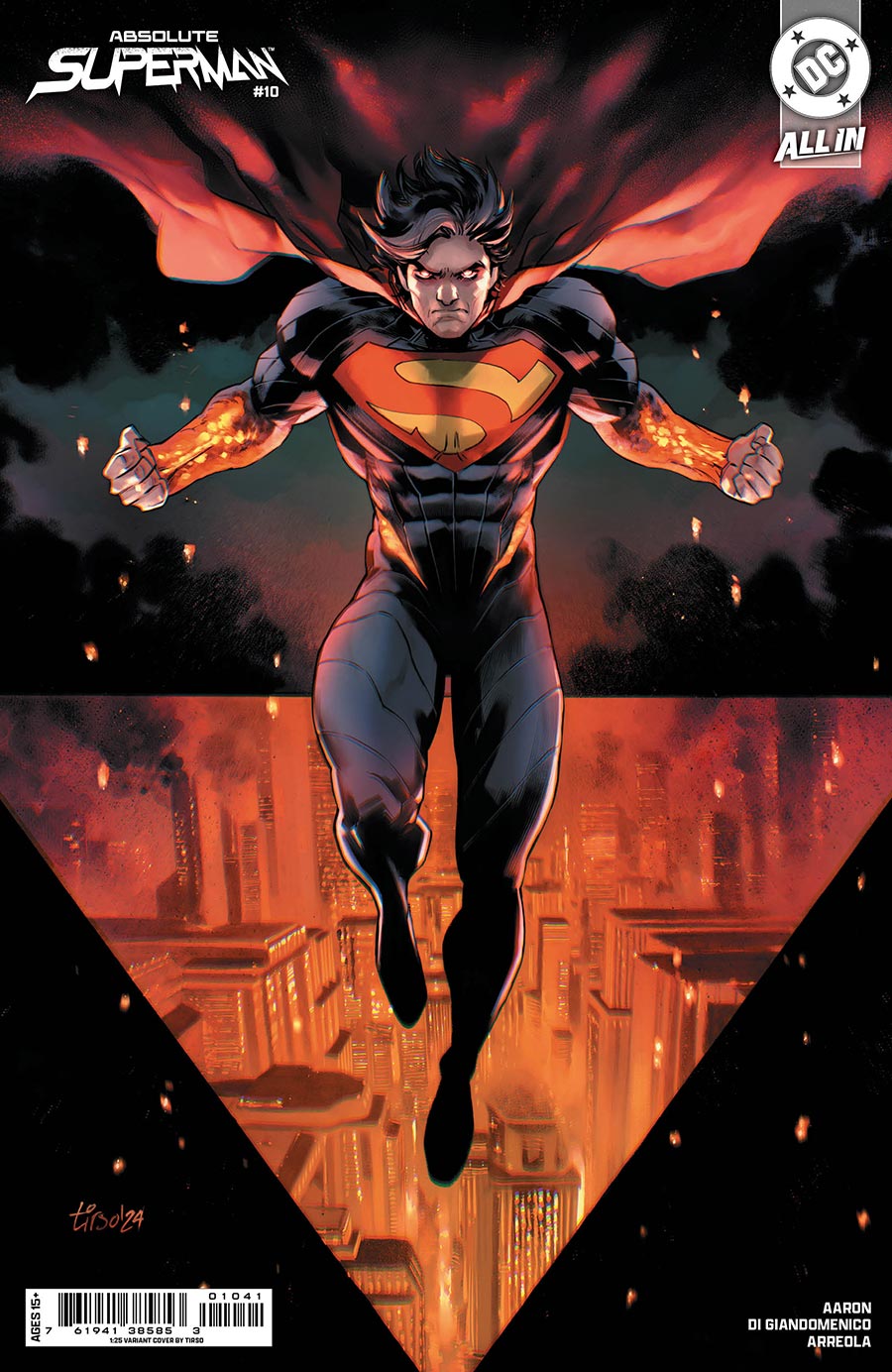 Absolute Superman #10 Cover D Incentive Tirso Card Stock Variant Cover (DC All In)