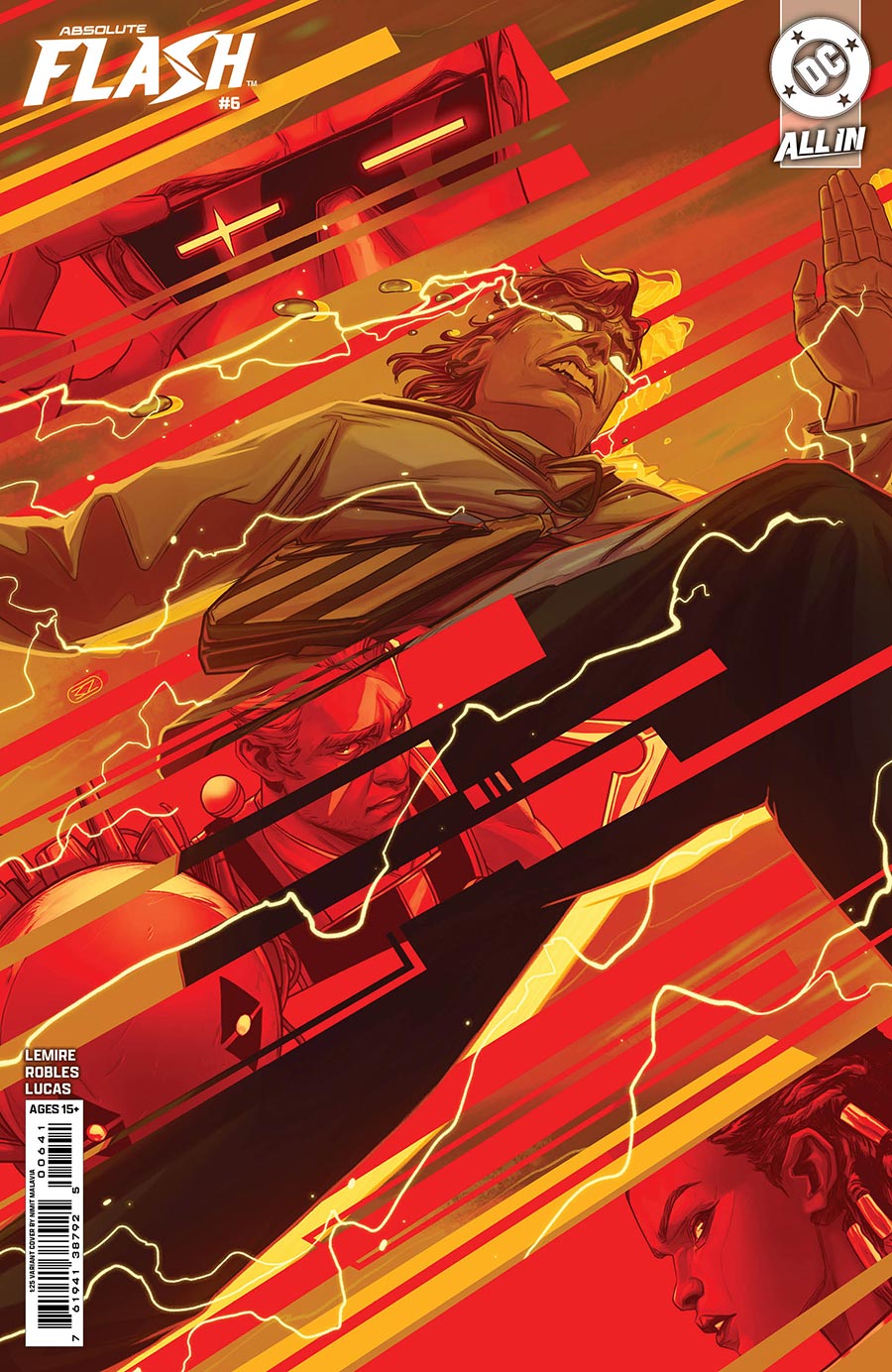Absolute Flash #6 Cover D Incentive Nimit Malavia Card Stock Variant Cover (DC All In)