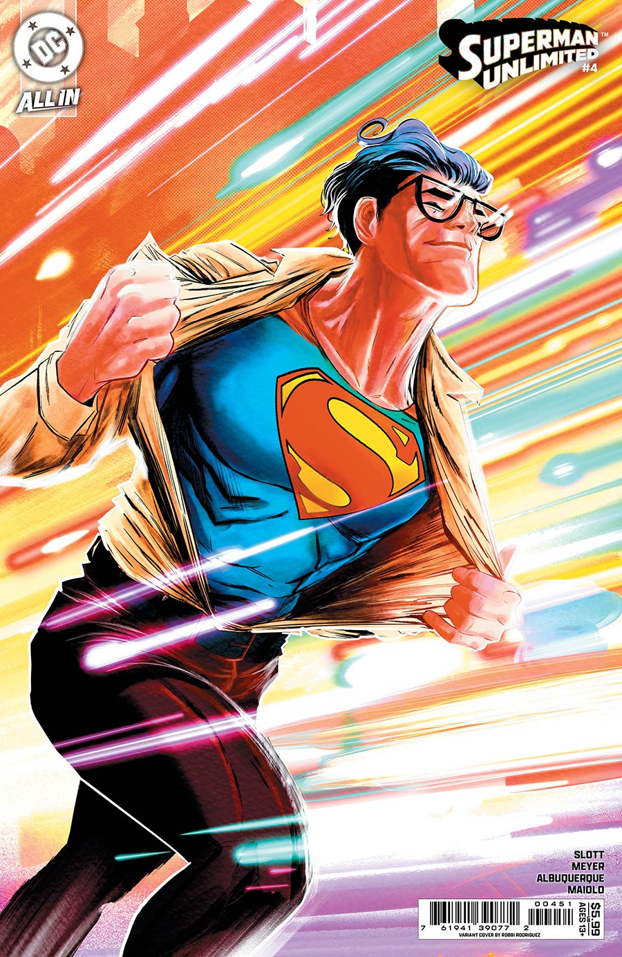 Superman Unlimited #4 Cover D Variant Robbi Rodriguez Card Stock Cover (DC All In)