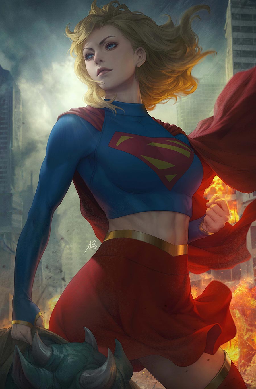 Supergirl Vol 8 #4 Cover B Variant Stanley Artgerm Lau Card Stock Cover (DC All In)