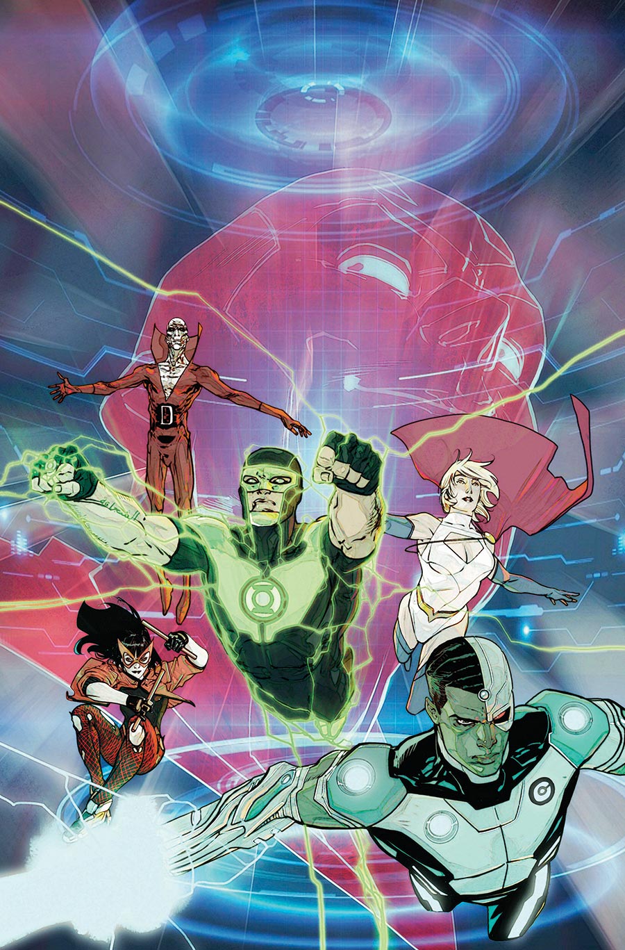 Justice League Red #1 Cover B Variant Carmine Di Giandomenico Card Stock Cover (DC All In)