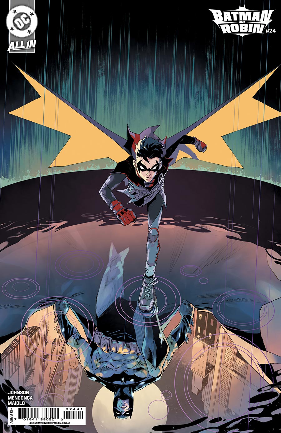 Batman And Robin Vol 3 #24 Cover D Incentive Pablo M Collar Card Stock Variant Cover (DC All In)
