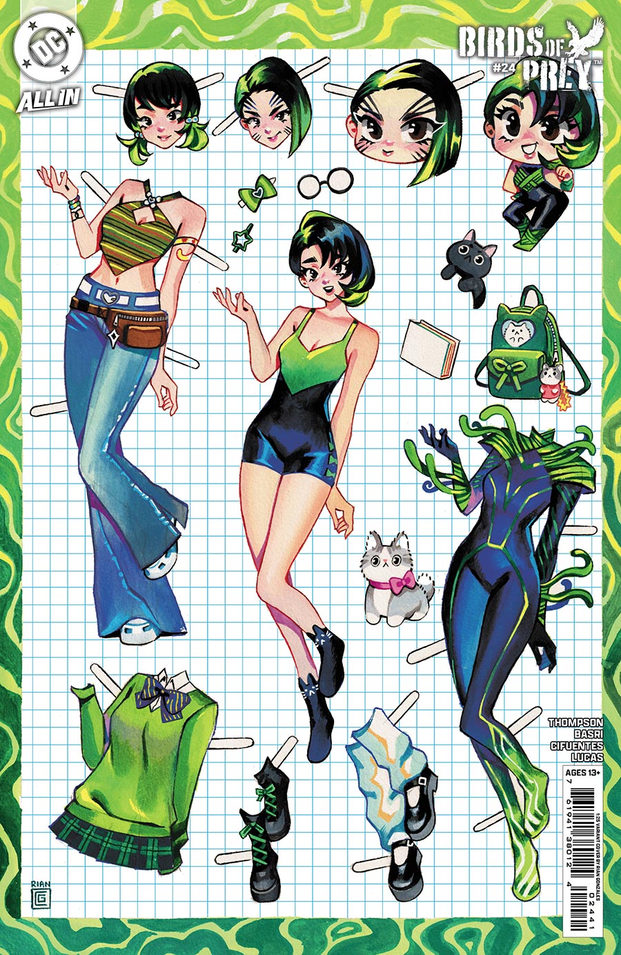 Birds Of Prey Vol 5 #24 Cover E Incentive Rian Gonzales Card Stock Variant Cover