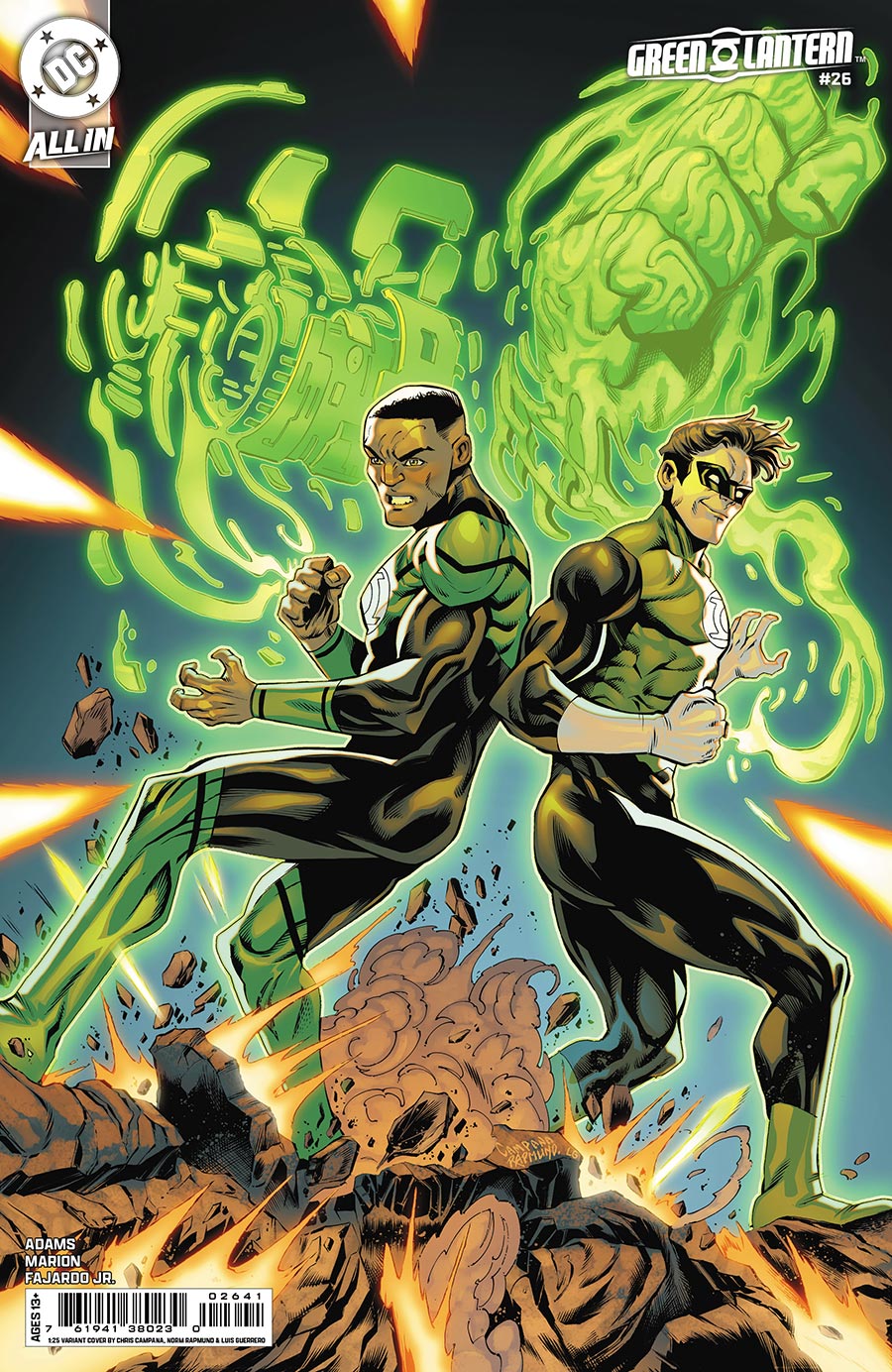 Green Lantern Vol 8 #26 Cover E Incentive Chris Campana & Norm Rapmund Card Stock Variant Cover (DC All In)(Starbreaker Supremacy Part 3)