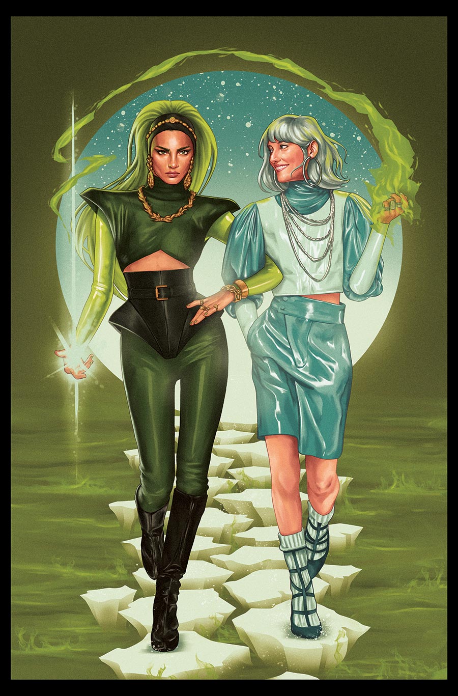 Fire & Ice When Hell Freezes Over #5 Cover B Variant Jack Hughes Card Stock Cover (DC All In)