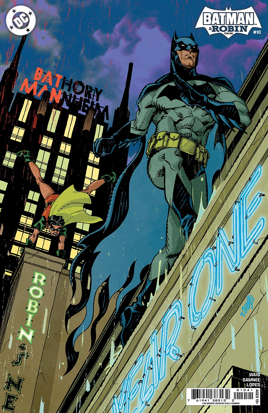 Batman And Robin Year One #10 Cover D Incentive Cully Hamner Card Stock Variant Cover
