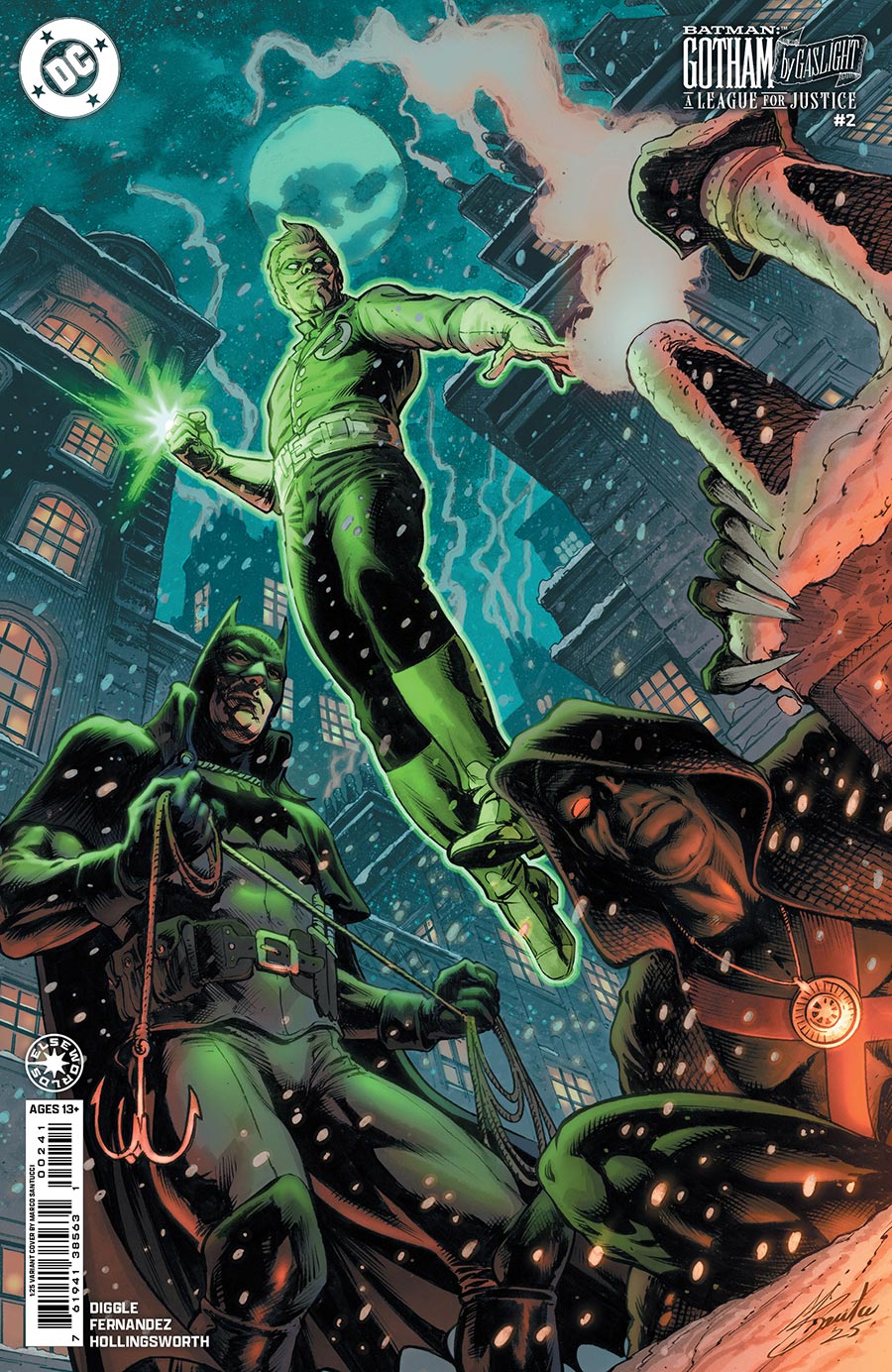 Batman Gotham By Gaslight A League For Justice #2 Cover D Incentive Marco Santucci Card Stock Variant Cover