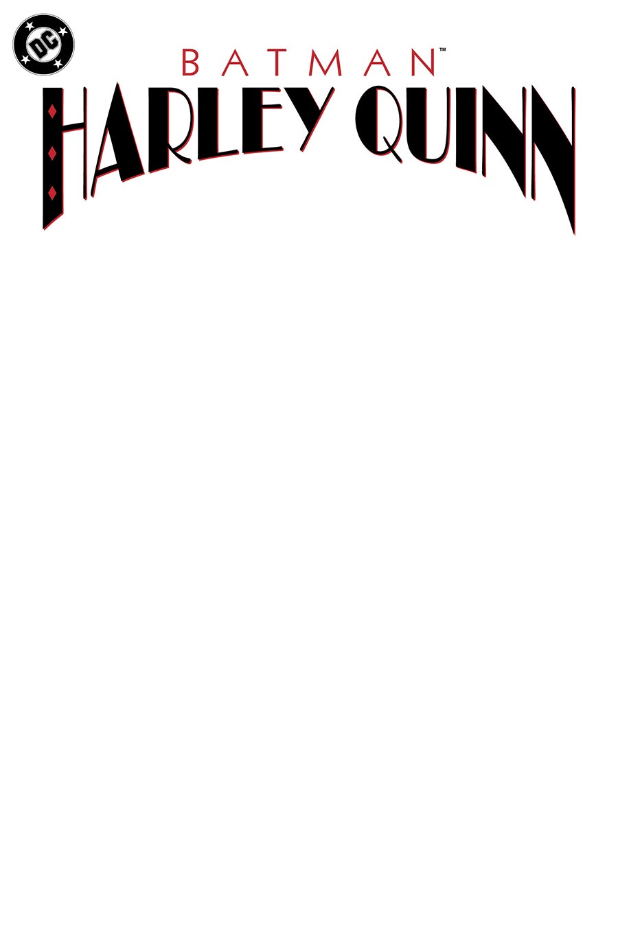 Batman Harley Quinn #1 (One Shot) Facsimile Edition Cover D Variant Blank Cover