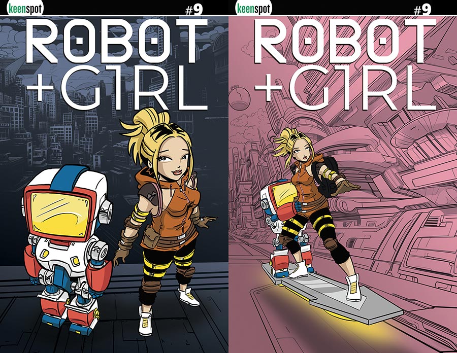 Robot + Girl #9 Cover C Variant Mike White Holofoil Flip Cover
