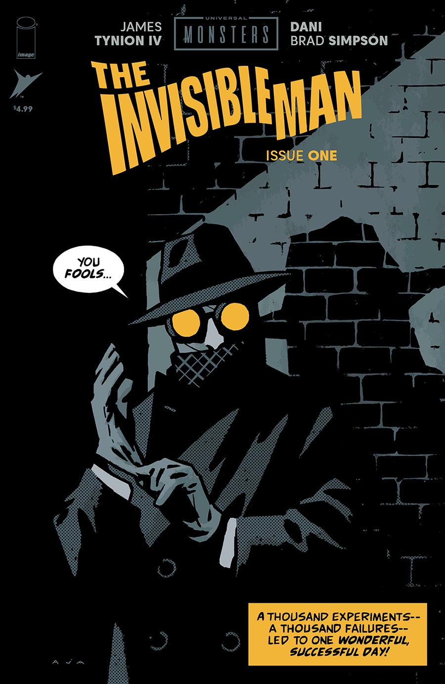 Universal Monsters The Invisible Man #1 Cover C Incentive David Aja Pulp Variant Cover