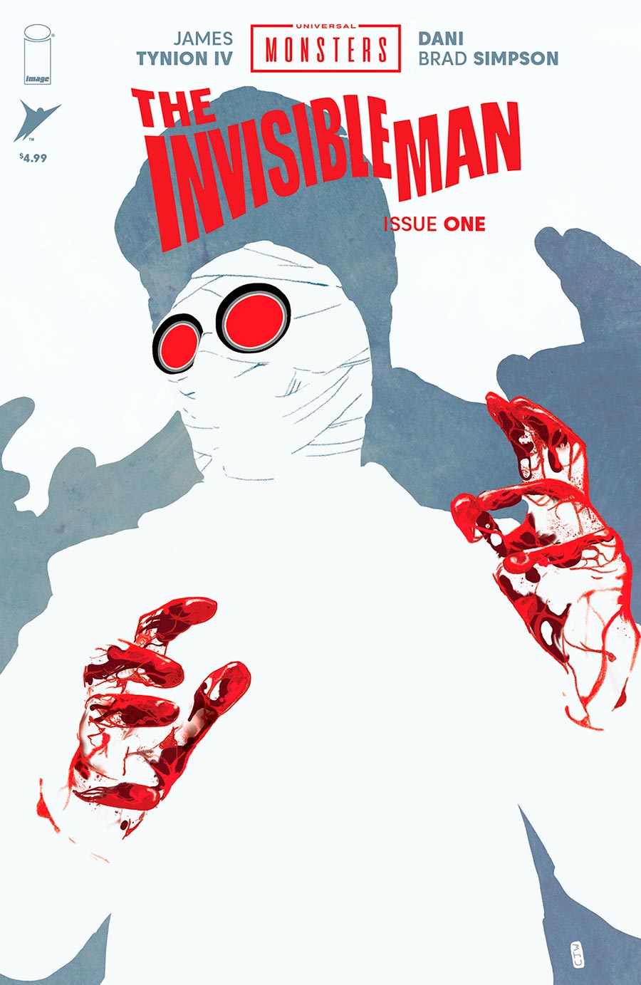Universal Monsters The Invisible Man #1 Cover G Incentive Christian Ward Foil Variant Cover