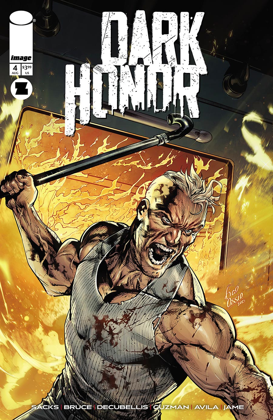 Dark Honor #4 Cover A Regular Fico Ossio Cover
