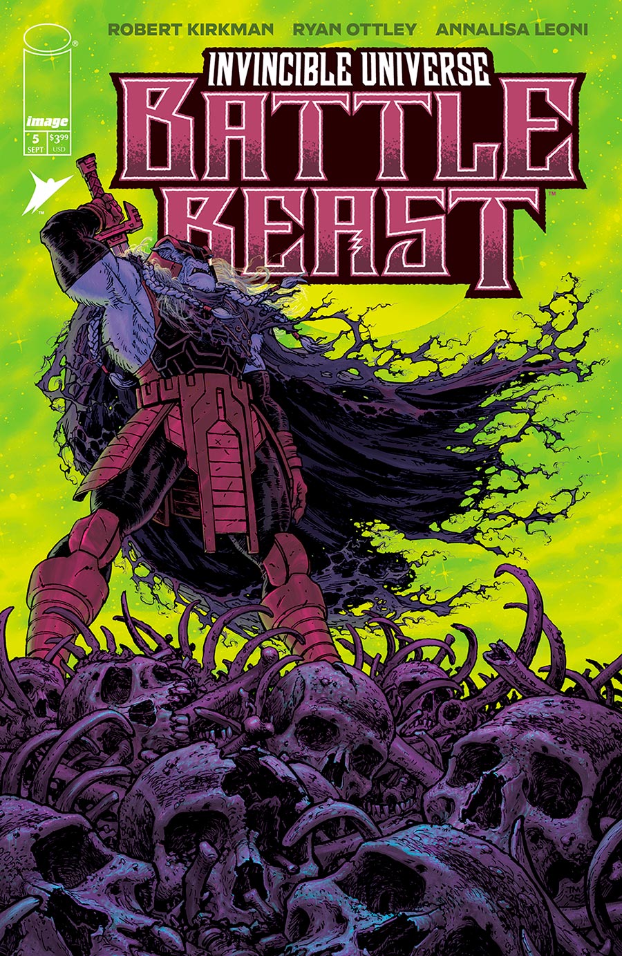 Invincible Universe Battle Beast #5 Cover B Variant Tony Moore Cover