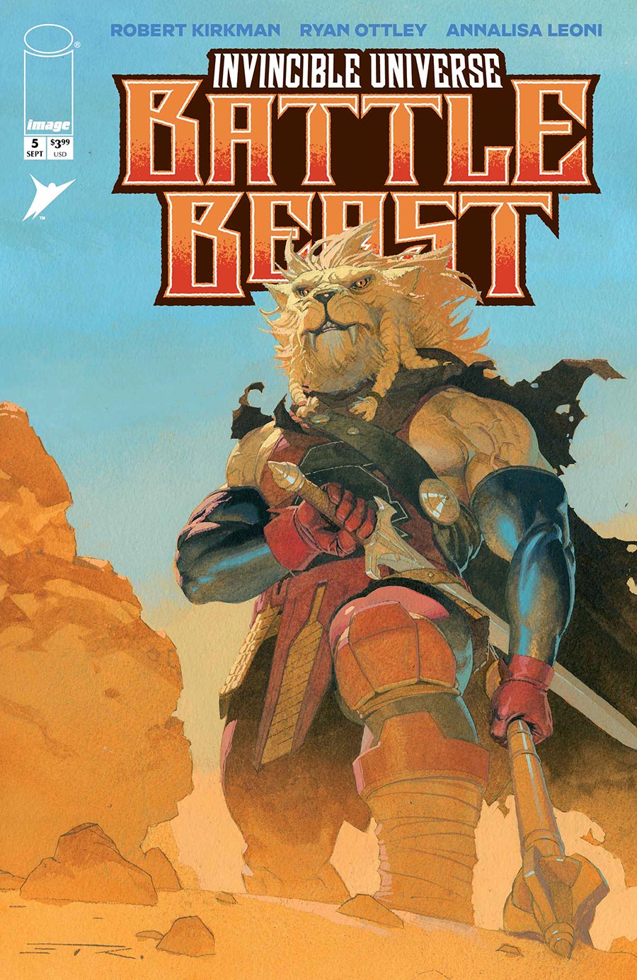 Invincible Universe Battle Beast #5 Cover F Incentive Esad Ribic Variant Cover