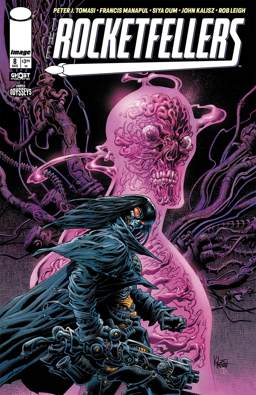 Rocketfellers #8 Cover B Variant Kyle Hotz & Dan Brown Cover