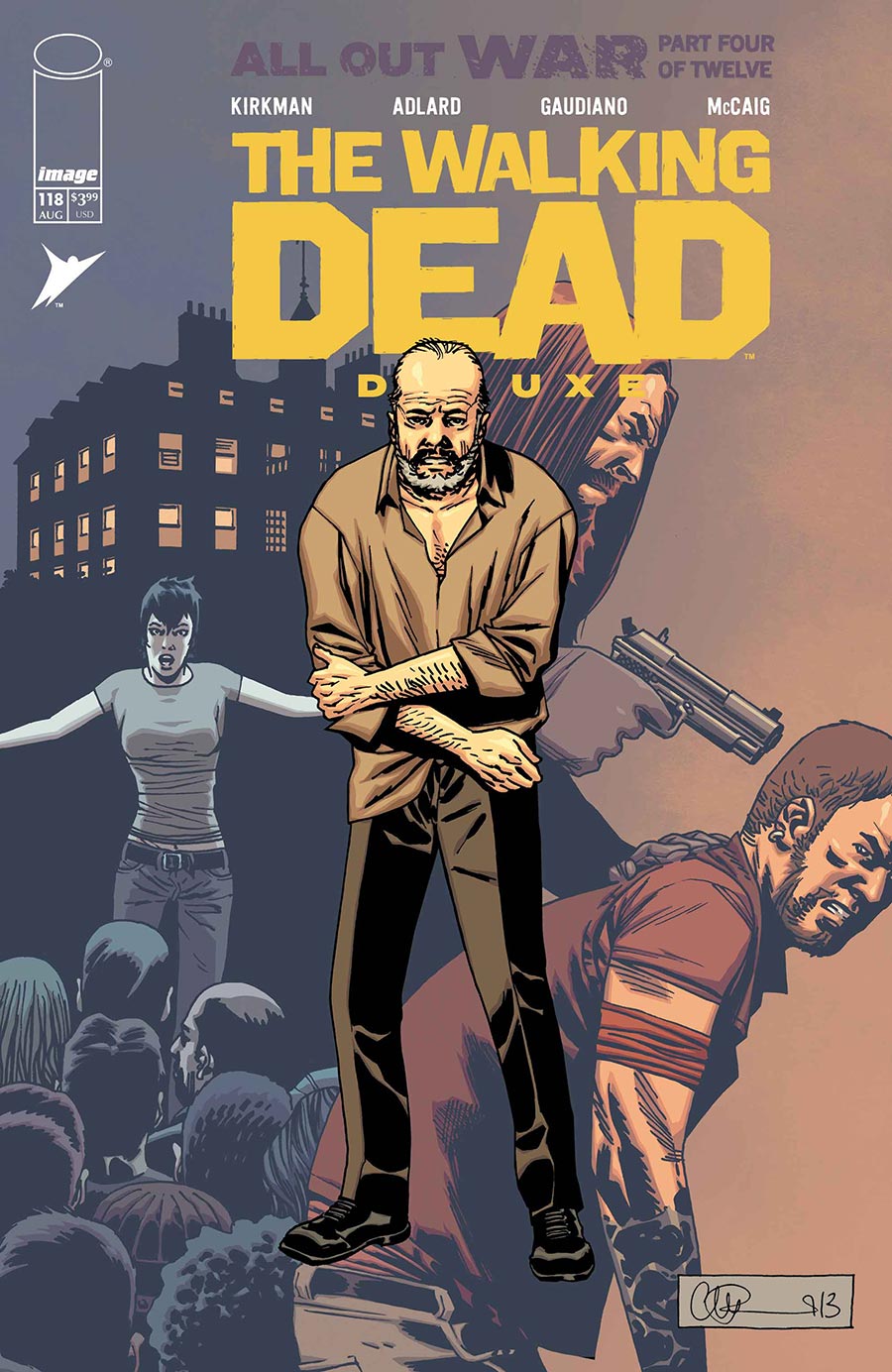 Walking Dead Deluxe #118 Cover B Variant Charlie Adlard & Dave McCaig Cover
