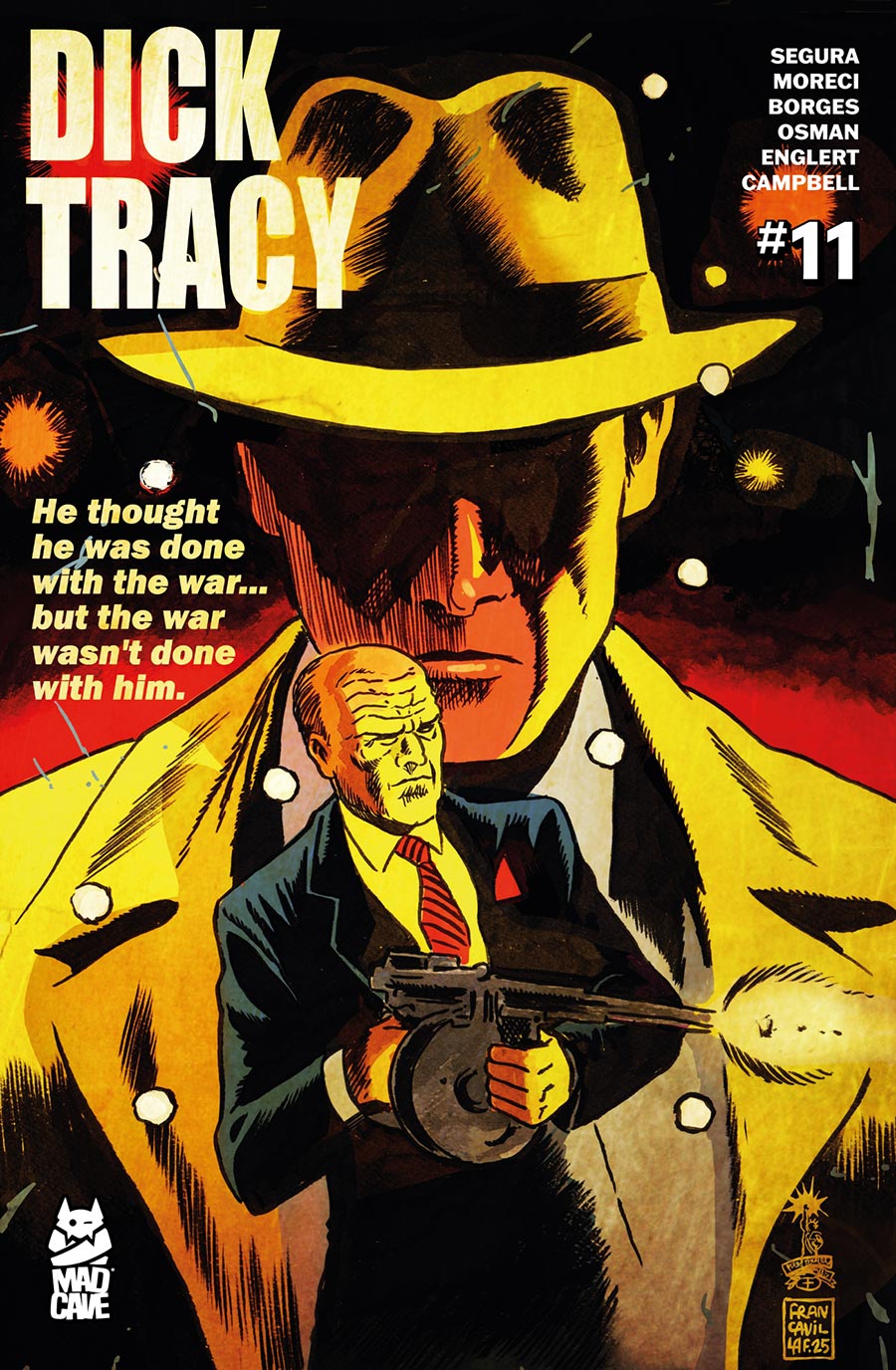 Dick Tracy (Mad Cave Studios) #11 Cover B Variant Francesco Francavilla Cover