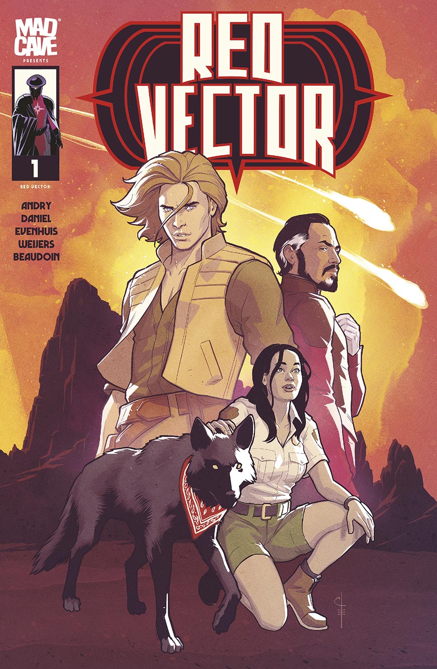Red Vector #1 Cover A Regular Chris Evenhuis Cover