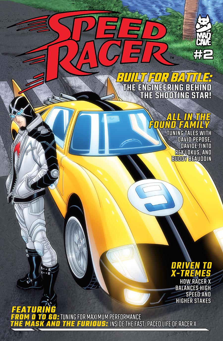 Speed Racer Vol 4 #2 Cover C Variant Chris Batista Car Magazine Homage Unlockable Cover