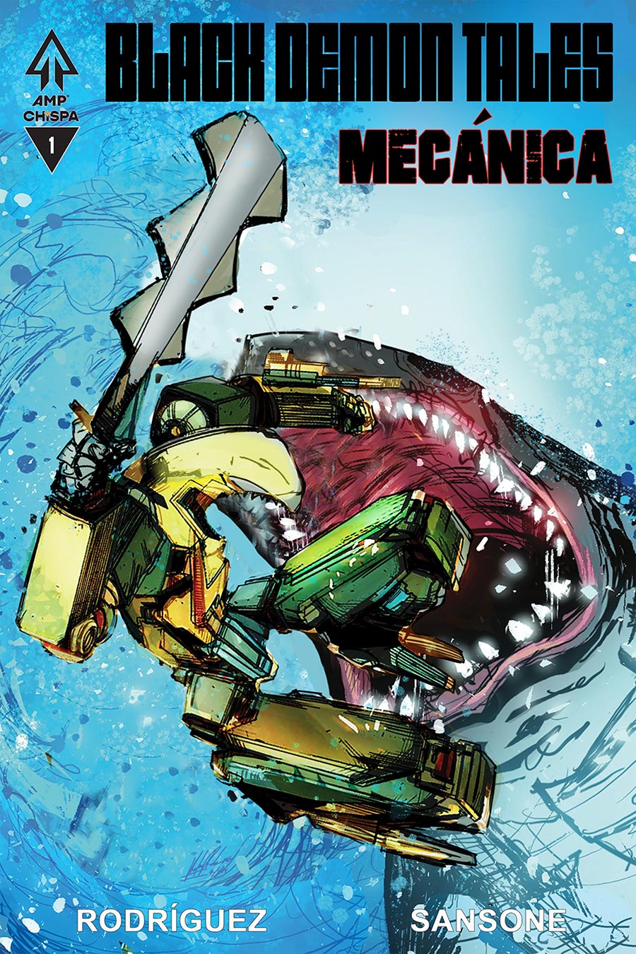Black Demon Tales Mecanica #1 (One Shot) Cover B Incentive Hector Rodriguez III Variant Cover