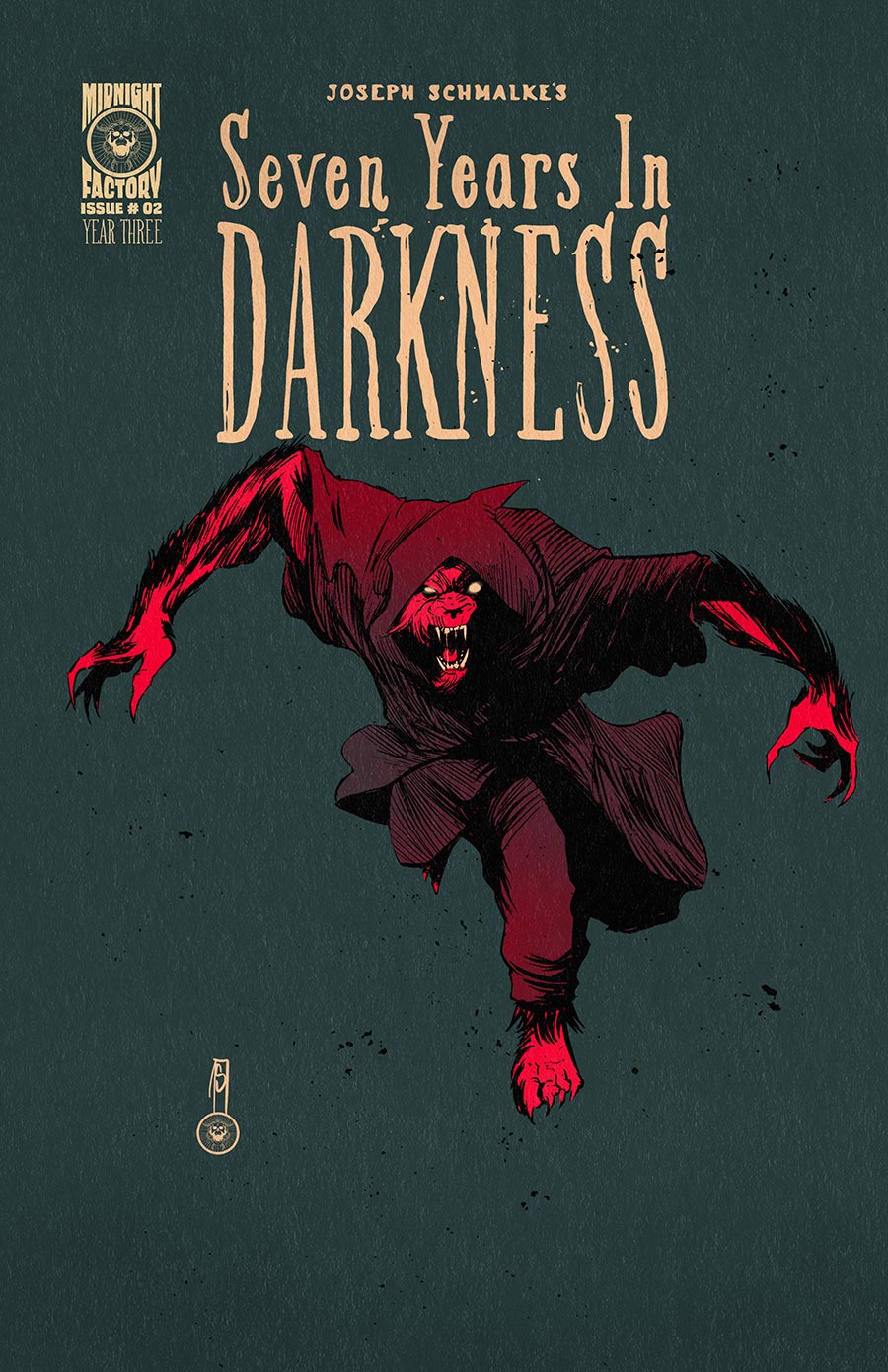 Seven Years In Darkness Year Three #2 Cover A Regular Joseph Schmalke David The Wolf  Cover