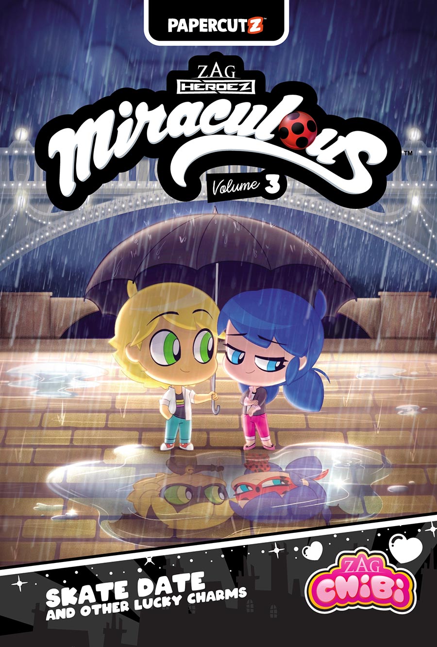 Miraculous Ladybug Chibi Vol 3 Skate Date And Other Lucky Charms HC