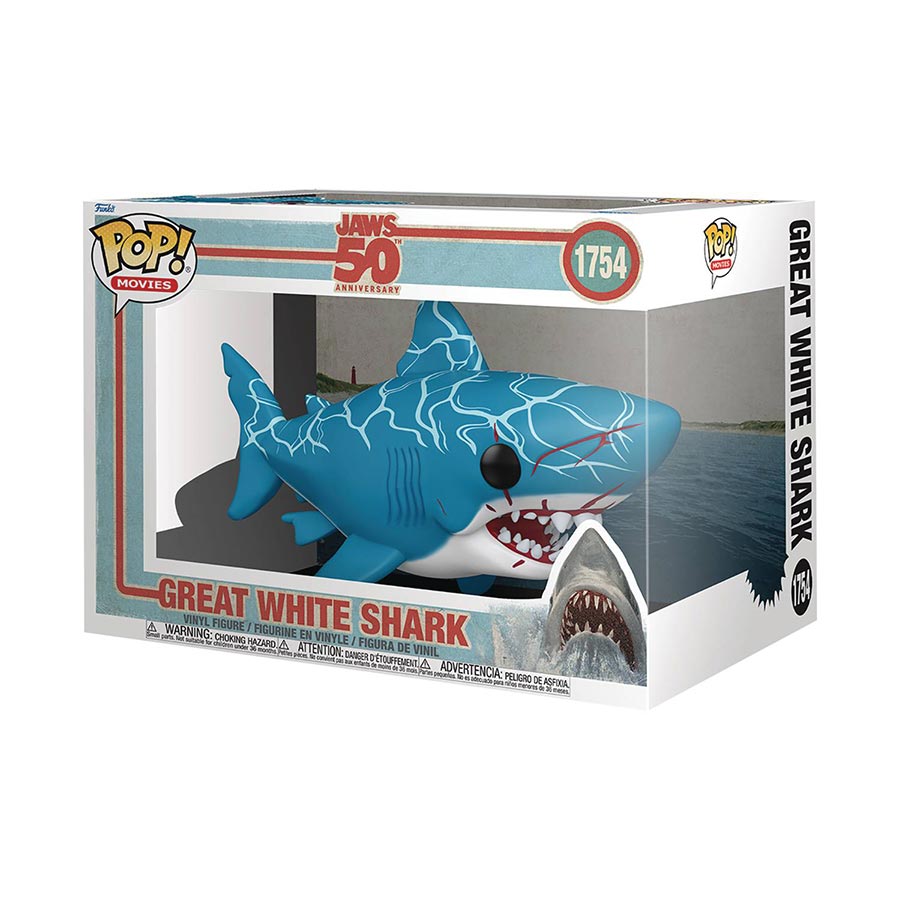 POP Super Jaws 50th Anniversary Great White Shark Vinyl Figure